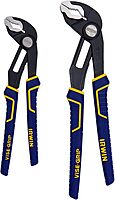 IRWIN Tools VISE-GRIP GrooveLock Pliers Set, V-Jaw, 2 Piece, 2078709 Regular Pliers Set