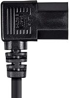 Monoprice 18AWG Right Angle Power Cord (IEC C13 to NEMA 5-15P) - 3-Conductor
