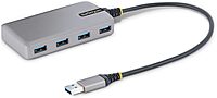 StarTech.com 4-Port USB Hub - USB 3.0 5Gbps, Bus Powered, USB-A to 4X USB-A Hub w/Optional Auxiliary Power Input - Portable Desktop/Laptop USB Hub, 1ft/30cm Cable, USB Expansion Hub (5G4AB-USB-A-HUB)