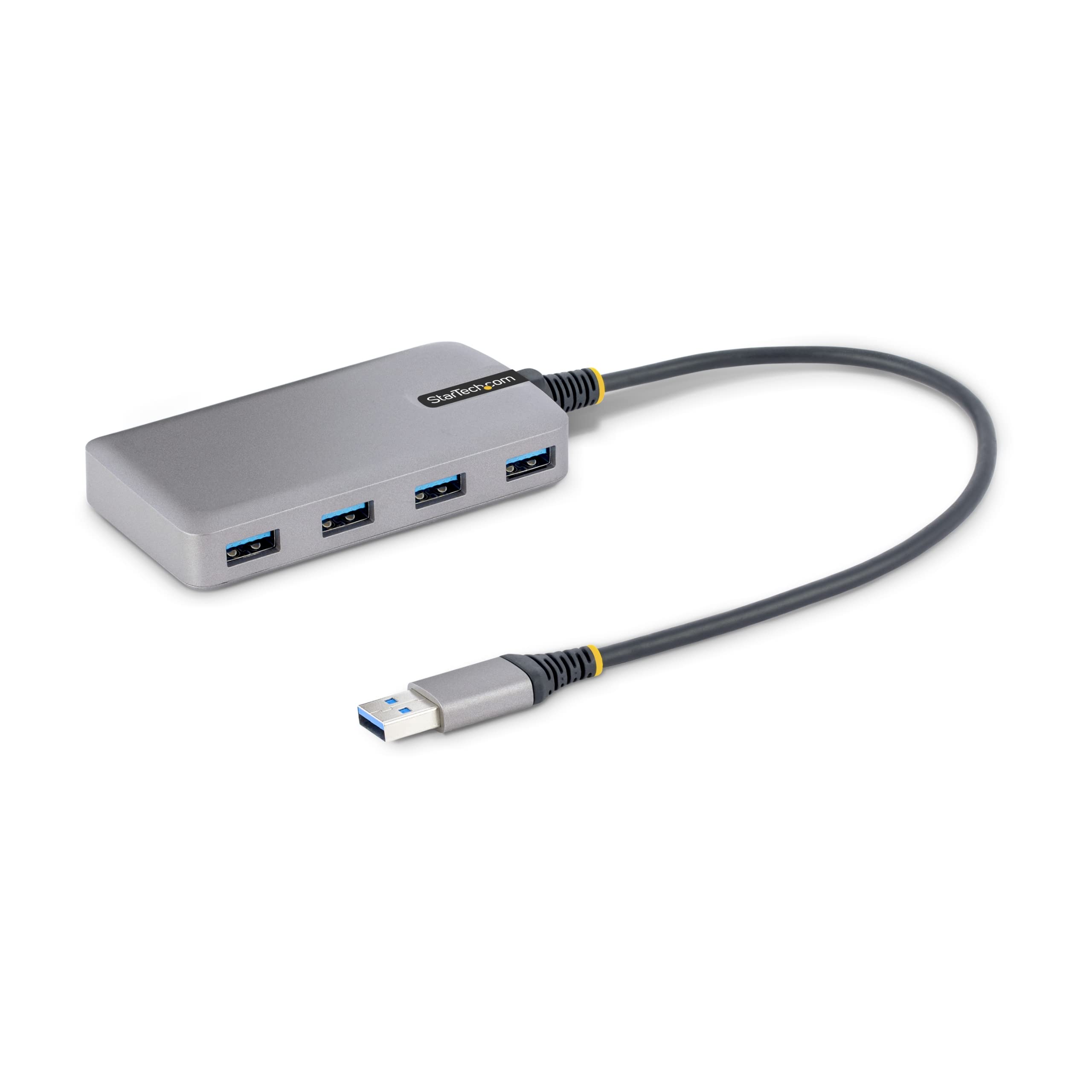 StarTech.com 4-Port USB Hub - USB 3.0 5Gbps, Bus Powered, USB-A to 4X USB-A Hub withOptional Auxiliary Power Input