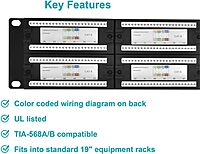 Monoprice Cat6 110-Type Patch Panel (568A/B Compatible)