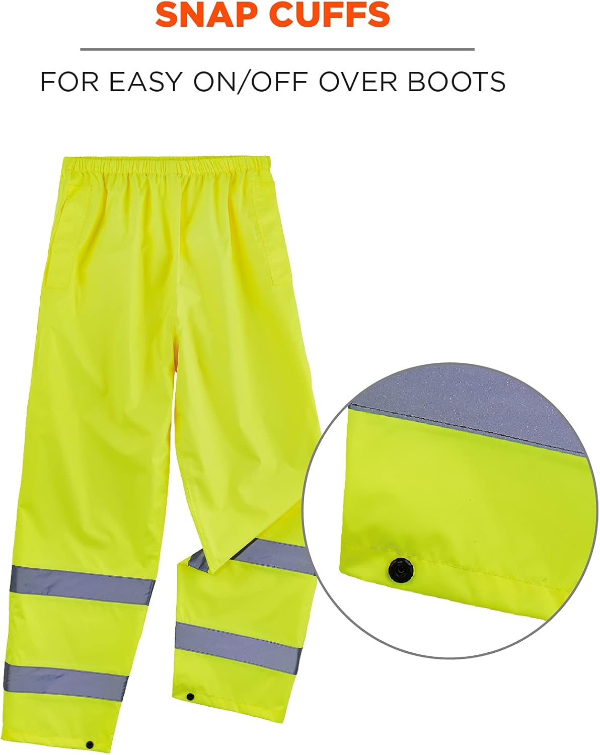Ergodyne Glowear 8916 Class E Lightweight Hi-Vis Rain Pants