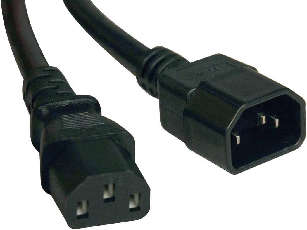 Tripp Lite Standard Computer Power Extension Cord (IEC-320-C14 to IEC-320-C13) 18 AWG 10A