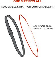 Ergodyne Squids 3134 Barcode Scanner Harness, Sling Style, Tethering Lanyard for Bar Code Scanners , Black