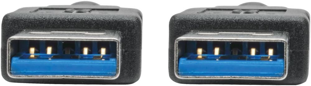 Tripp Lite USB 3.0 SuperSpeed (A/A) Cable, 28/24 AWG, 5 Gbps, USB Type-A to Type-A, Black