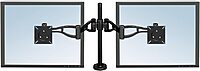 Fellowes 8041701 Professional Series Depth Adjustable Computer Monitor Stand for 2 Monitors with Dual Monitor Arms