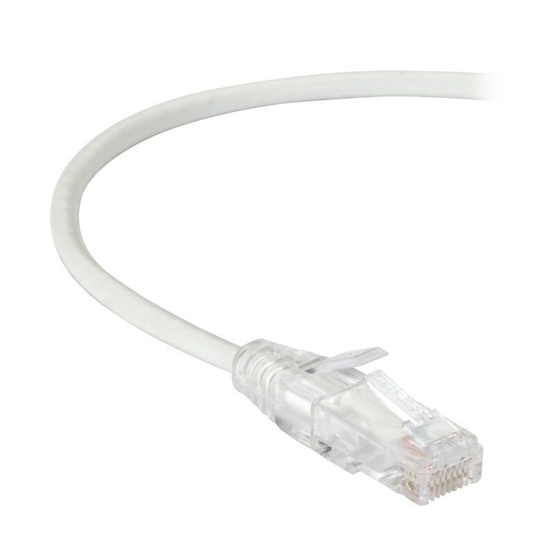 Black Box Slim-Net Cat.6 Patch UTP Network Cable - 1 ft Category 6 Network Cable for Patch Panel