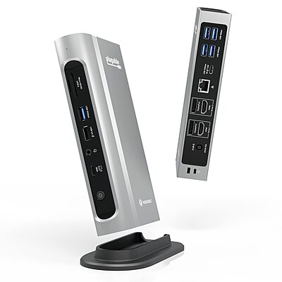 Plugable 16-in-1 Thunderbolt 4 Dock – Dual 4K Monitors for M4 MacBook Air/Pro, 100W Charging, 2X HDMI, 2X DisplayPort