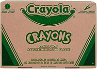 Crayola Bulk Crayon Classpack - 800ct (16 Colors), Back to School Essentials, Kids Crayons