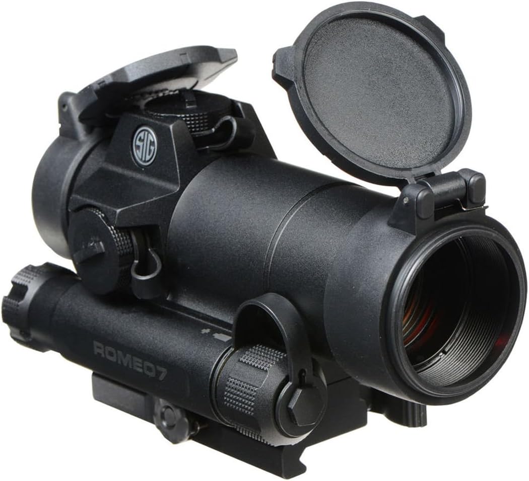 Sig Sauer ROMEO7 1x30mm Durable Aluminum Waterproof Fogproof Closed Full Size 2 MOA Red Dot Sight