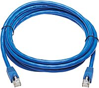 Tripp Lite Cat6a 10G Ethernet Cable, PoE, CMR-LP, Snagless F/UTP Network Patch Cable (RJ45 M/M), Blue, 10 ft. (N261P-010-BL)