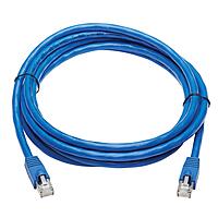 Tripp Lite Cat6a 10G Ethernet Cable, PoE, CMR-LP, Snagless F/UTP Network Patch Cable (RJ45 M/M), Blue, 10 ft. (N261P-010-BL)