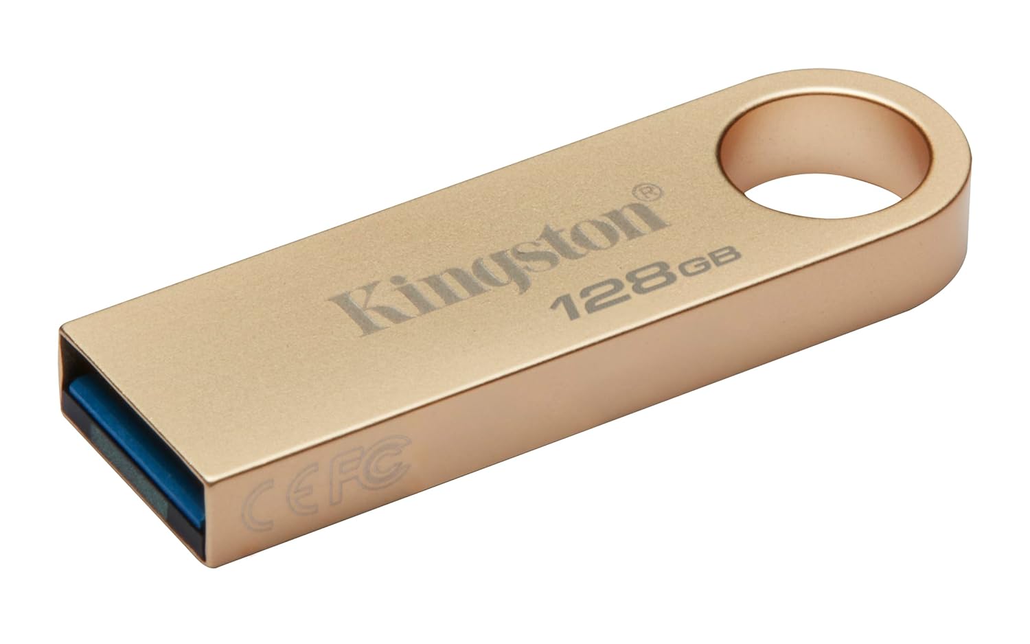 Kingston DataTraveler SE9 Gen 3-128GB - 220MB/s Read - Metal - USB 3.2 Gen 1 - Gold