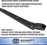 Schmitt Ongaro Marine Products 12138164 Ongaro Deluxe Ultra Hd Adjustable Arm W/j Hook Tip - 12-18