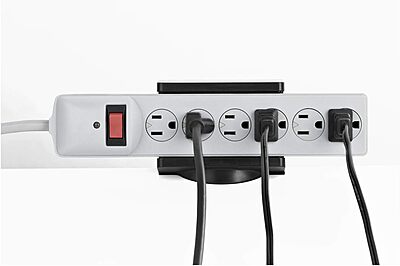 StarTech.com Universal Power Strip Desk Mount - Adjustable - Table Clamp Power Strip Holder