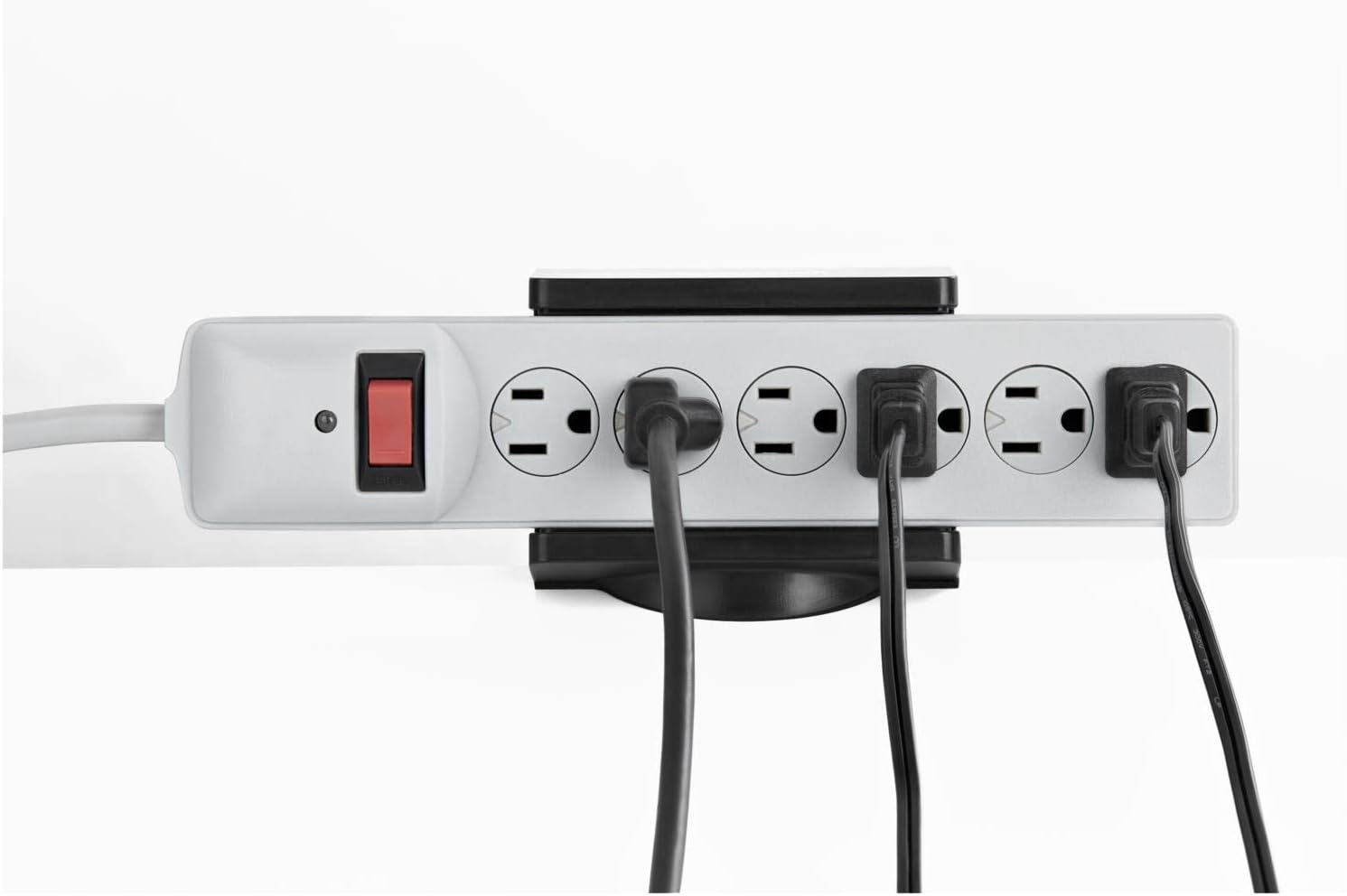 StarTech.com Universal Power Strip Desk Mount - Adjustable - Table Clamp Power Strip Holder