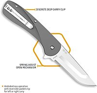 OUTDOOR EDGE Razor VX1 Replaceable-Blade EDC Folding Pocket Knife