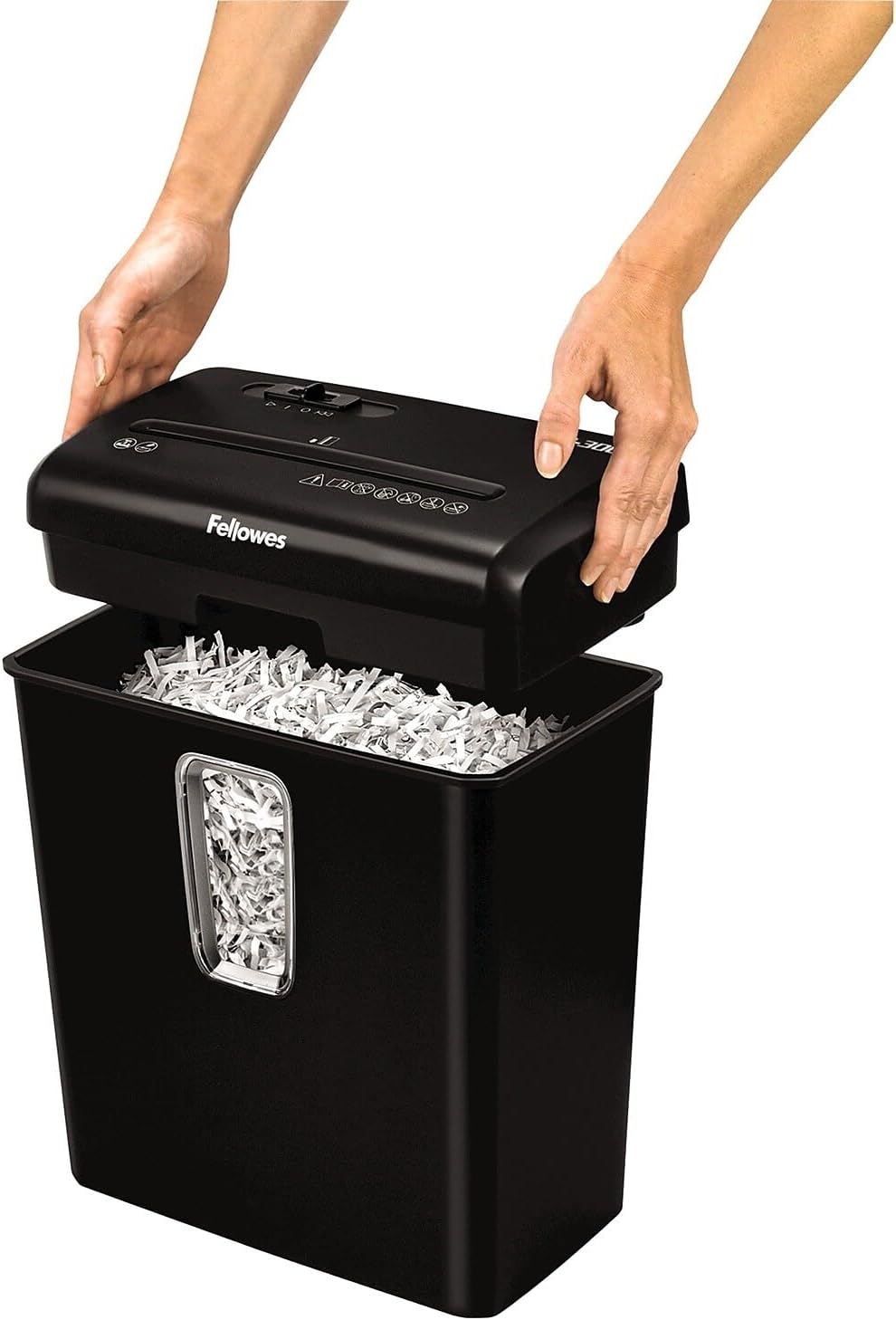 Fellowes PowerShred P-30C 6 Sheet Cross-Cut Deskside Paper Shredder for The Home Office 6-Sheet Paper Shredder