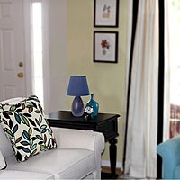 Simple Designs LT2009-BLU Mini Egg Oval Ceramic Table Desk Lamp, Blue Blue 1 Traditional