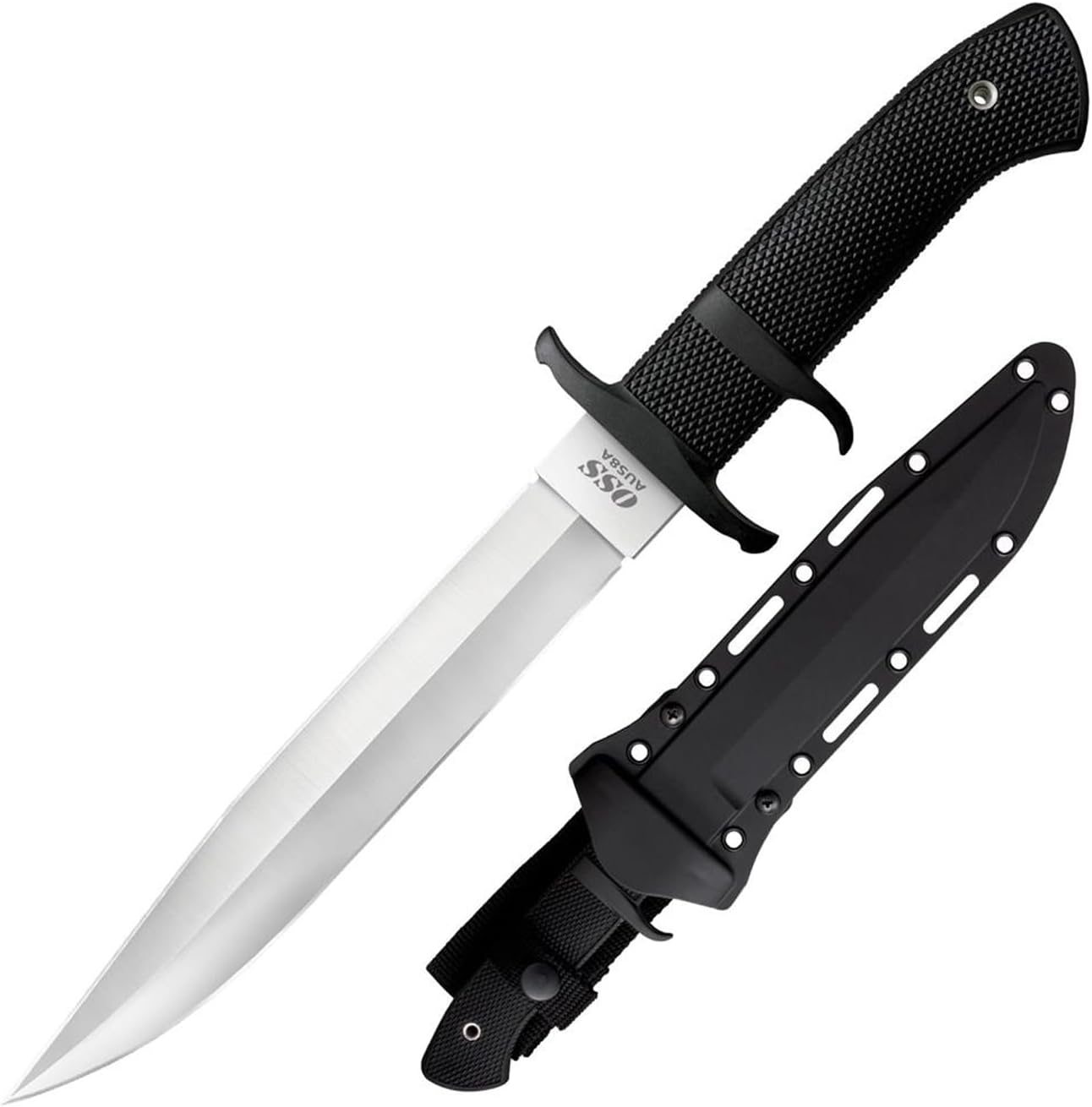 COLD STEEL OSS 8.25" Japanese AUS8A Clip Point Blade 5.125" Kray-Ex Handle Tactical Outdoor Hunting Fixed Blade Knife