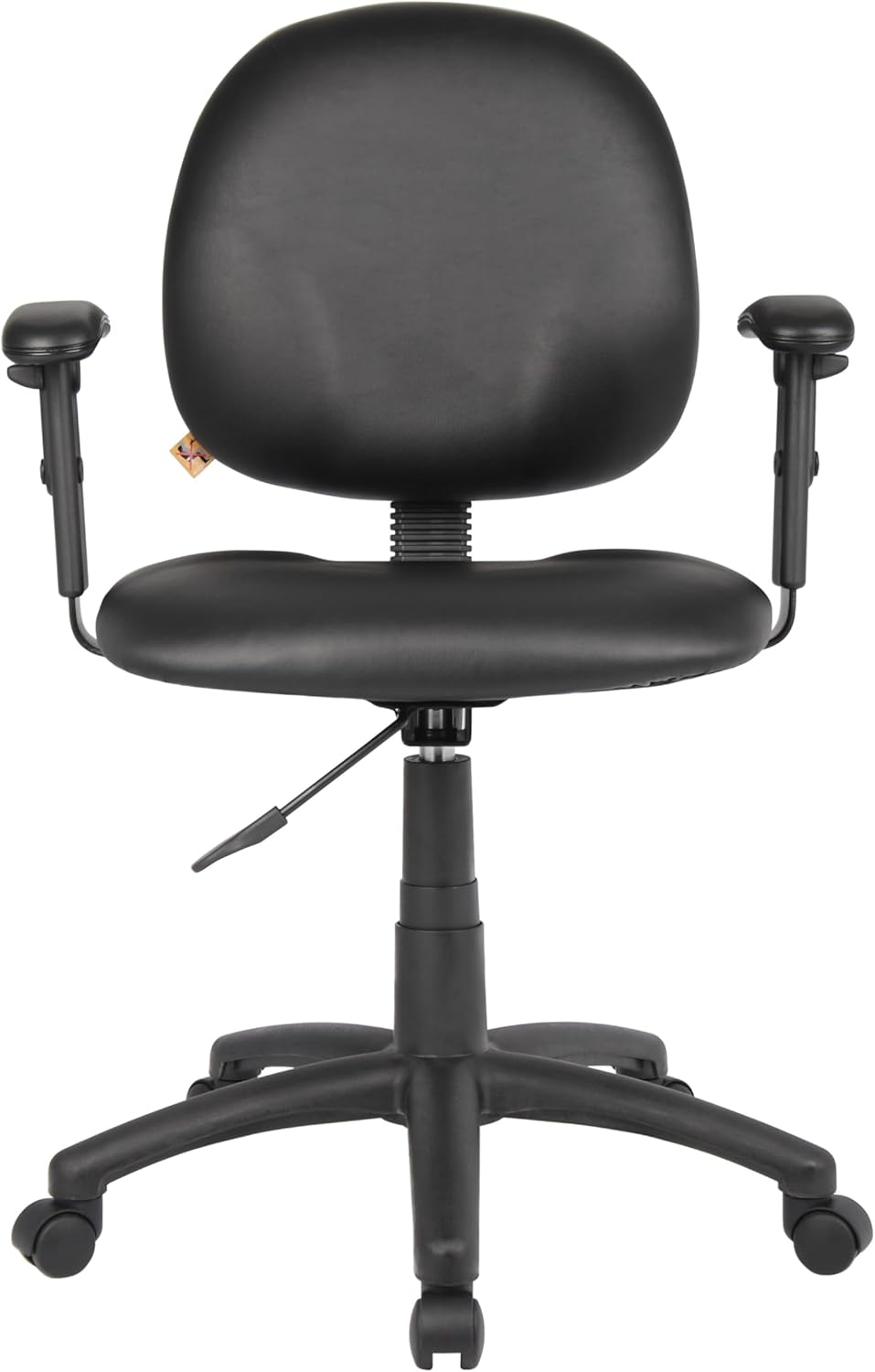 Boss Office Products Dimond Task Chair with Adjustable Arms in Black