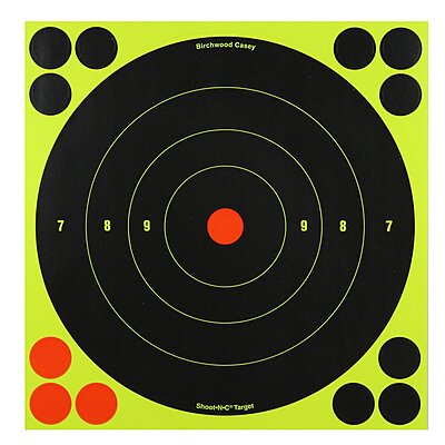 Birchwood Casey Shoot-N-C 8" Bull's-Eye Self-Adhesive Reactive Targets