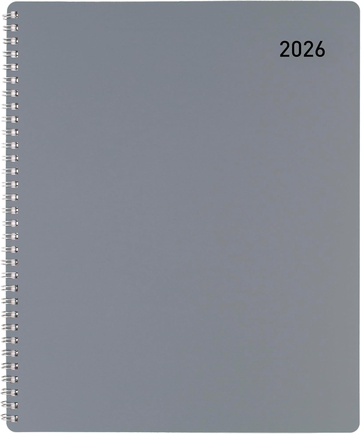 Office Depot Brand Monthly Planner, 8 1/2" x 11", Silver, January 2026 to December 2026, OD00163026