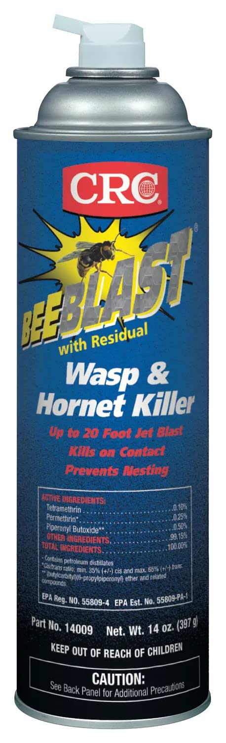 CRC Bee Blast with Residual Wasp & Hornet Killer, 14 Wt Oz, 14009