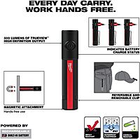 Milwaukee Electric - 500L Everyday Carry Flashlight W/Magnet Recharge