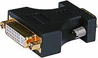 Monoprice 102397 HD15 (VGA) Male to DVI-A Female Adapter, Gold Plated