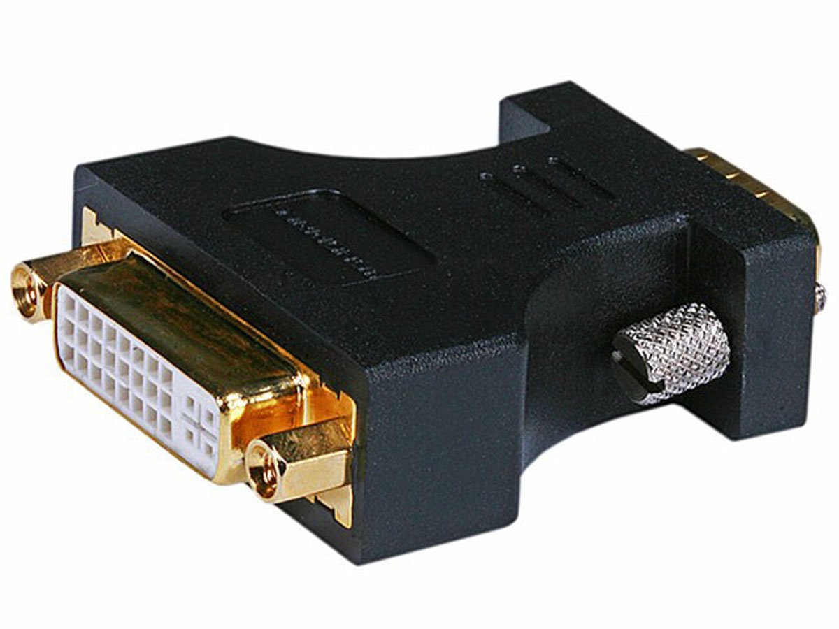 Monoprice 102397 HD15 (VGA) Male to DVI-A Female Adapter, Gold Plated