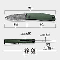 CIVIVI Sokoke Folding Pocket Knife for EDC, 3.35\" Blade