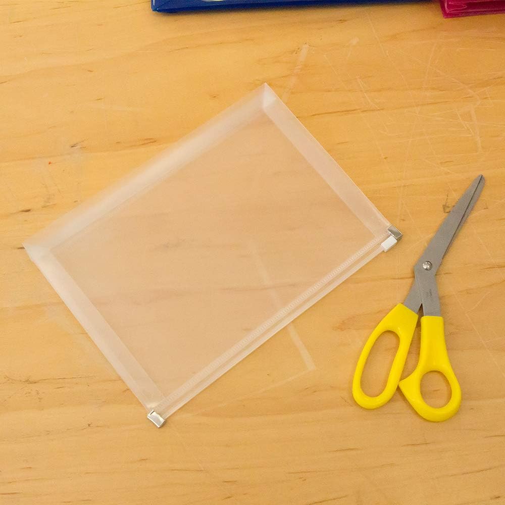 JAM PAPER Plastic Envelopes with Zip Closure