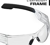 Mechanix Wear: Vision Type-N Safety Glasses with Advanced Anti Fog, Scratch Resistant, Rimless Lens, Protective Eyewear, One Size Fits All, For Indoor & Outdoor Use (Clear Lens)