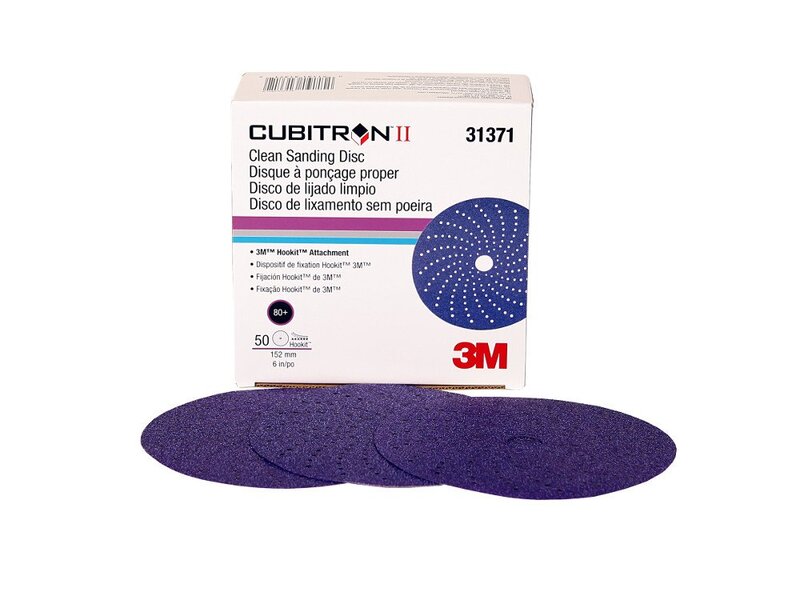 3M - Cubitron Ii Hookit Clean Sanding Disc 6 80 Grit (31371)
