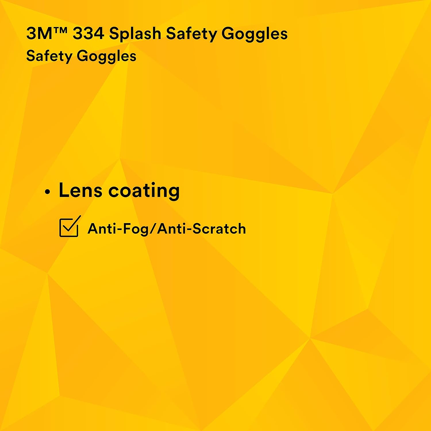 3M Splash Safety Goggles Anti-Fog, Pack of 10, Clear Anti Fog Lens, 40661-00000-10