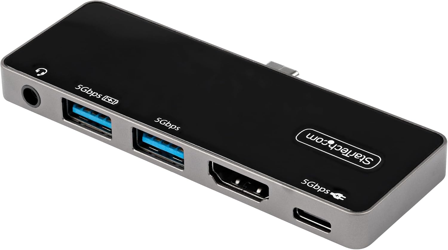 USB C Multiport Adapter - USB-C to 4K 60Hz HDMI 2.0, 100W Power Delivery Pass-Through Charging, 3-Port USB 3.0 Hub