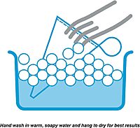 Ateco Plastic Coated Canvas Decorating Bag, 14-Inch, Reusable, Made in USA, White White 14" Decorating Bag