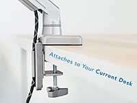 Mount-It! Single Monitor Desk Mount with Height Adjustable Mechanical Spring Arm