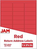JAM PAPER Mailing Address Labels - Self-Adhesive Rectangular