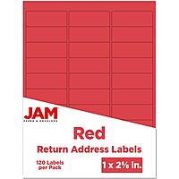 JAM PAPER Mailing Address Labels - Self-Adhesive Rectangular