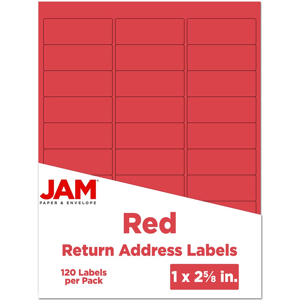 JAM PAPER Mailing Address Labels - Self-Adhesive Rectangular