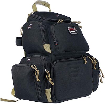 G.P.S. Handgunner Range Backpack With Foam Cradle For 4 Handguns