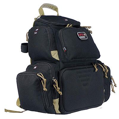 G.P.S. Handgunner Range Backpack With Foam Cradle For 4 Handguns