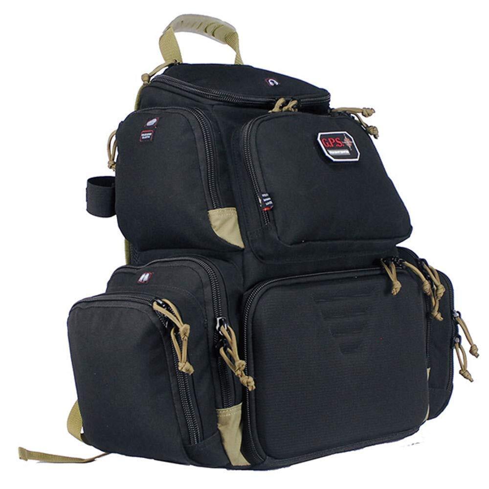 G.P.S. Handgunner Range Backpack With Foam Cradle For 4 Handguns