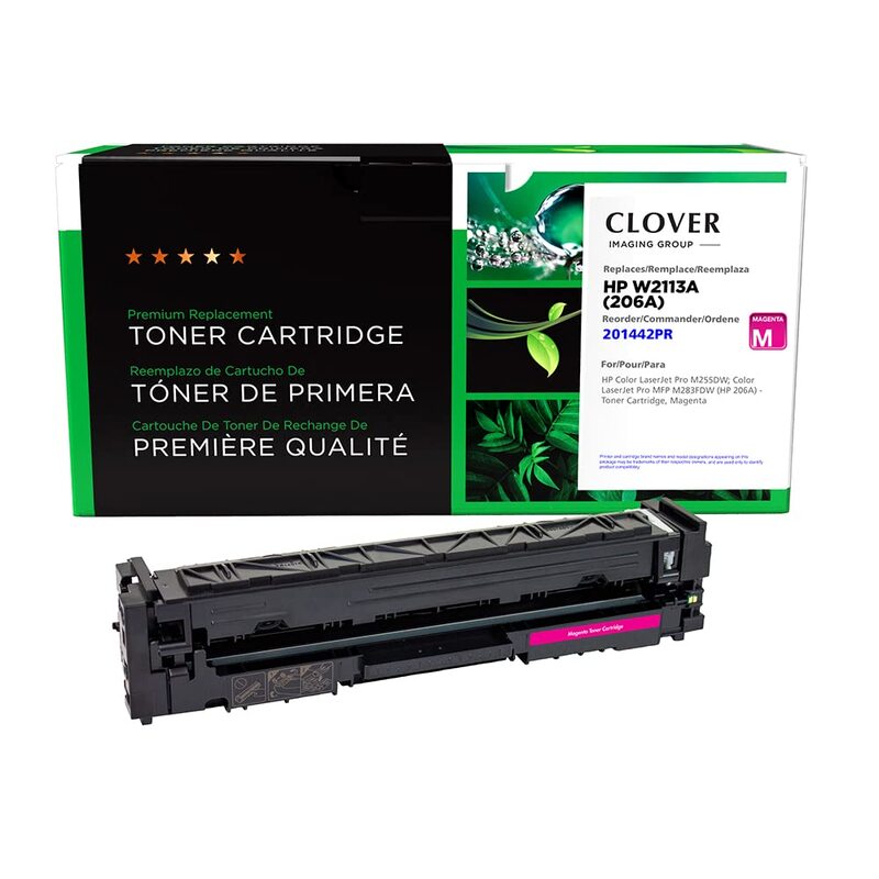 Clover Imaging Group CIG Remanufactured Magenta Standard Yield Toner Cartridge Replacement for HP 206A (W2113A) (201442PR)