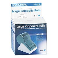 Seiko SII Address Labels, SKPSLP2RLH, Rectangle, 1 1/8in x 3 1/2in, White, 260 Labels Per Roll, Box Of 2 Rolls