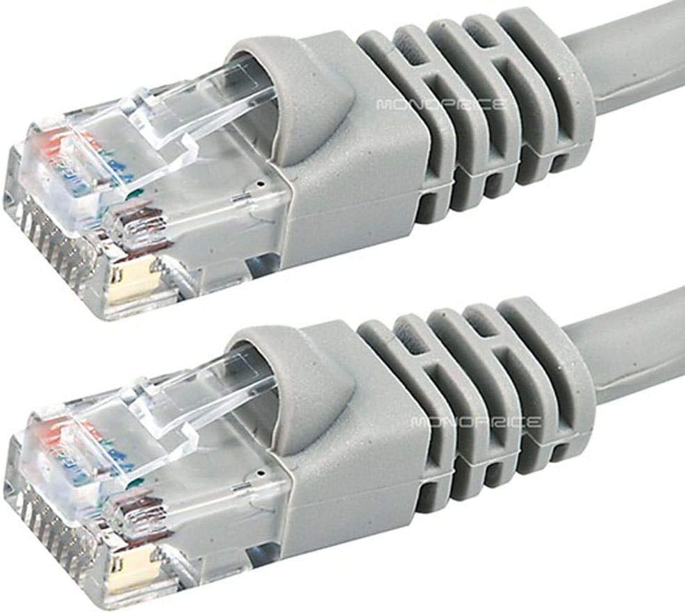 Monoprice Cat6 24AWG UTP Ethernet Patch Cable - Snagless RJ45, 550MHz, Pure Bare Copper