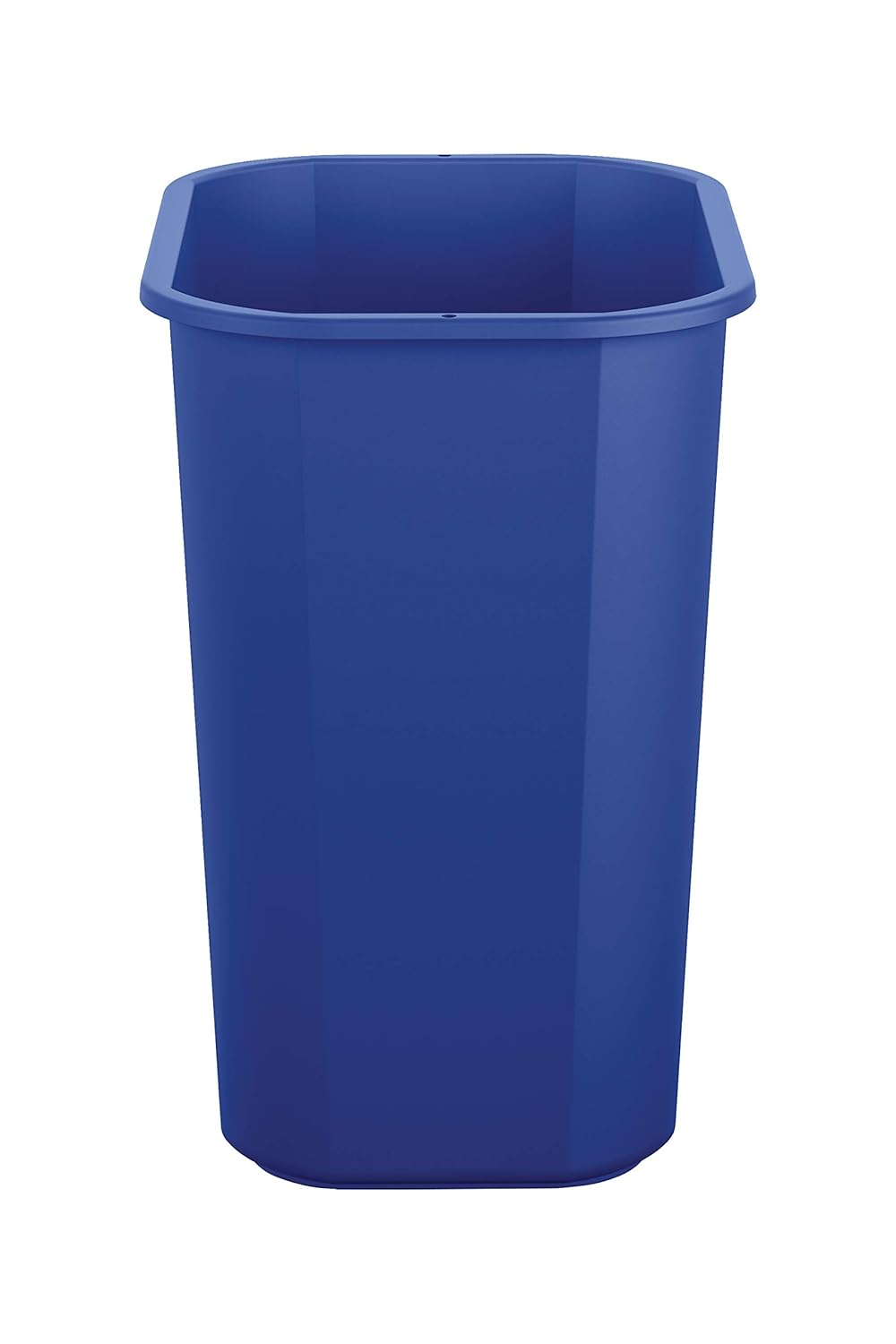 Suncast Commercial Desk-Side Resin Trash Cans With Recycle Label, 3 Gallons, Blue, Set Of 12 Cans