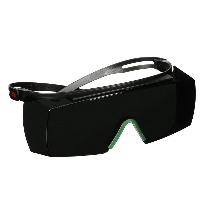 3M SecureFit 3700 Series, SF3750AS-BLK, Black Temples, IR 5.0 Gray OTG Anti-Scratch Lens
